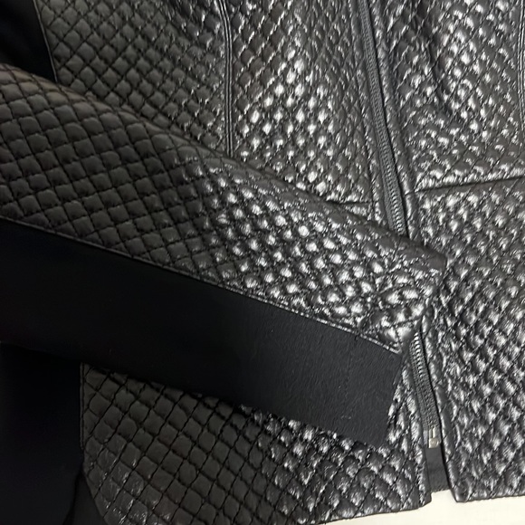 bcbg leather zip up top - Picture 2 of 5